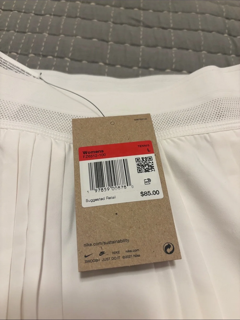 Nike White Pleated Women's Skort